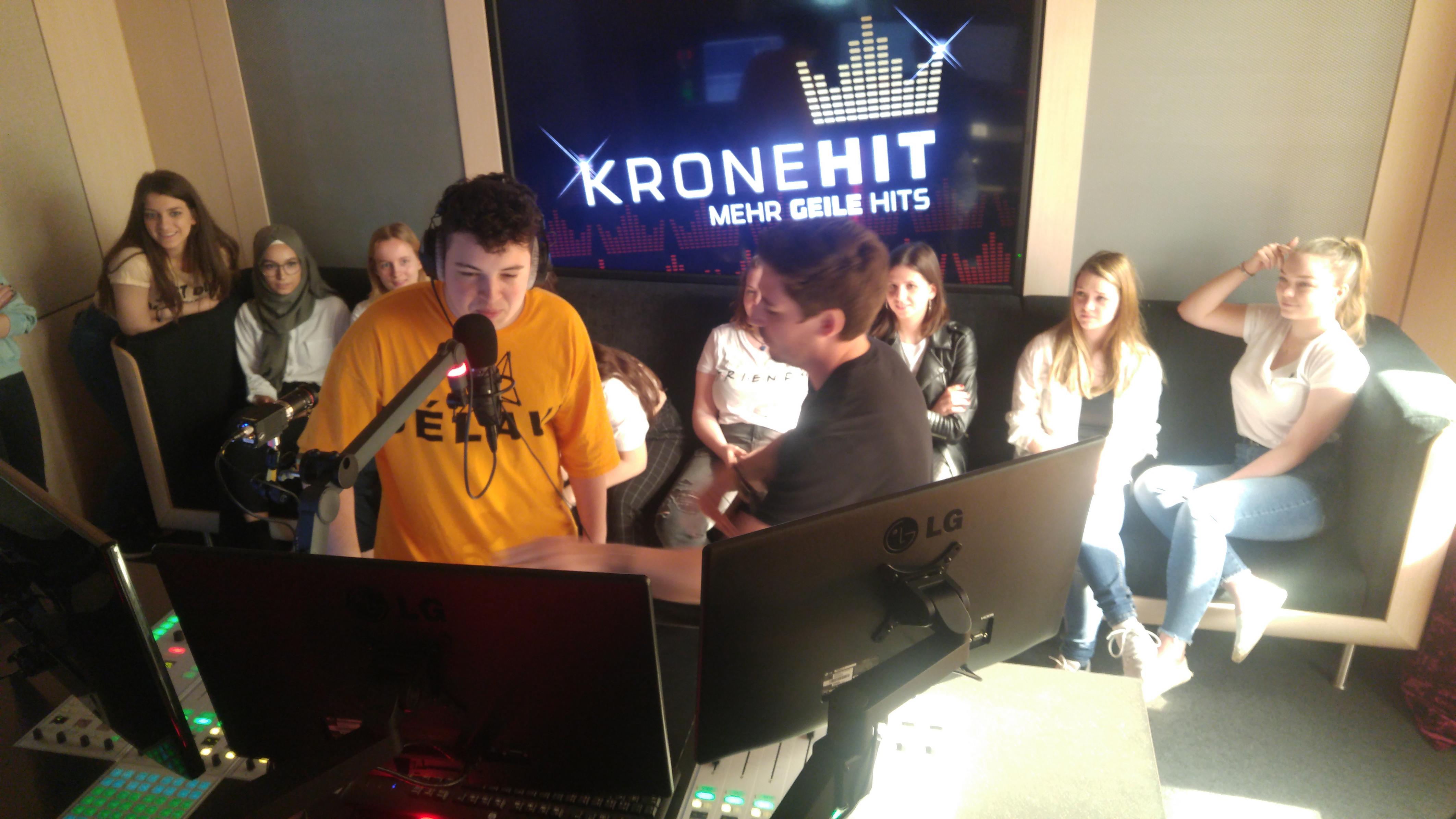 Besuch bei Kronehit im Studio